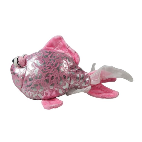 2/$15 Webkinz Lil'Kinz Pink Glitter Fish Plush Silver Googly No Codes Ganz HS525 - Picture 4 of 11